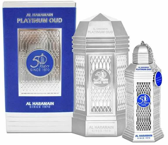 Al Haramain 50 Years Platinum Oud EDP parfumuotas vanduo Unisex, 100 ml