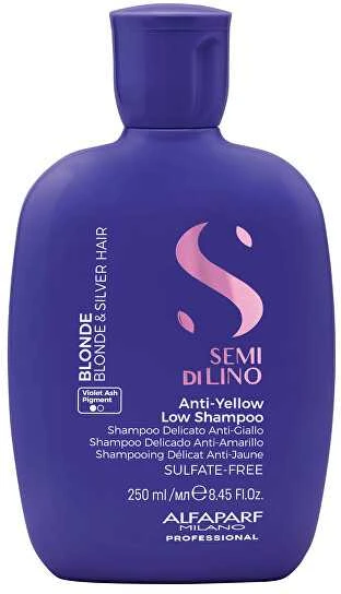Alfaparf Milano Semi Di Lino Skirtas šviesiems plaukams y Sidabrinis Low šampūnas 250ml