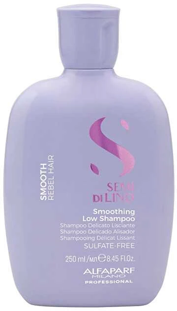 Alfaparf Milano Semi Di Lino Smoothing Low Shampoo Plaukus glotninantis šampūnas, 1000 ml