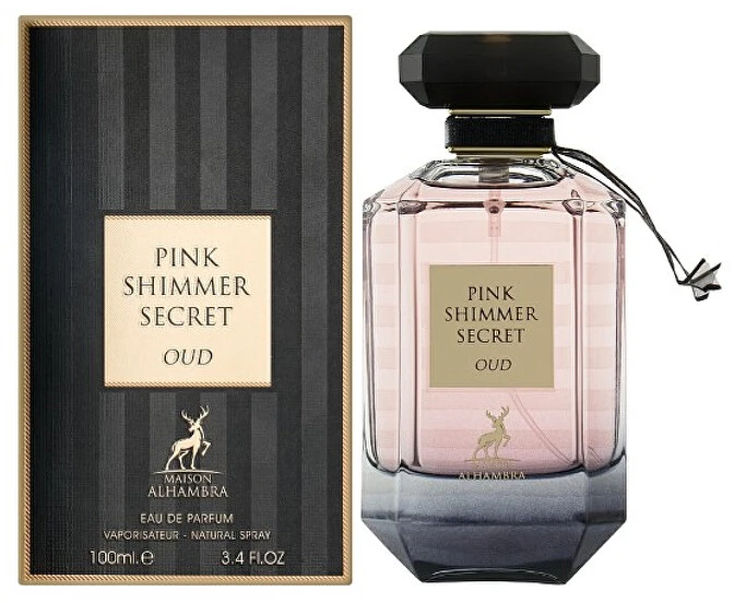 Maison Alhambra Rožinė Shimmer Secret Oud EDP parfumuotas vanduo moterims, 100 ml