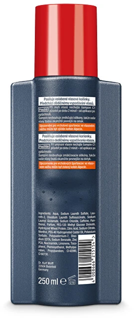Alpecin Caffeine Shampoos C1 nuo plaukų slinkimo (Energizer Caffeine Shampoos) 250 ml 250 ml šampūnai