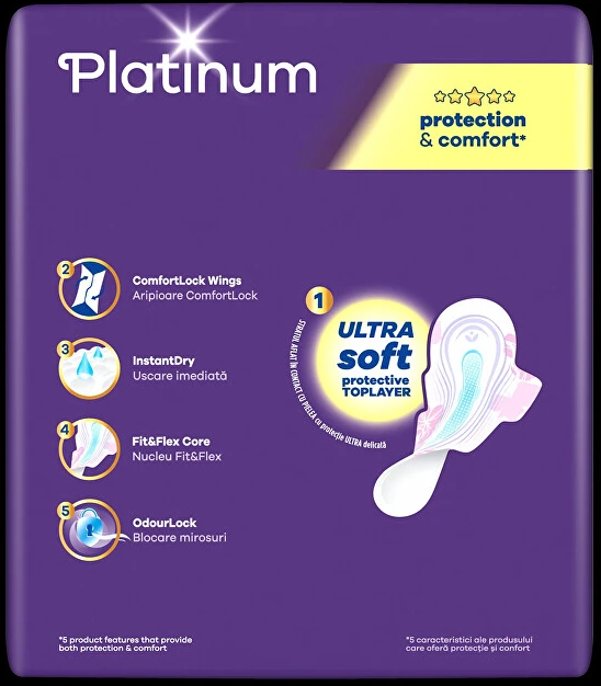 Always Platinum Normal Size 1 Higieniniai Paketai su Sparneliais, 48 vnt.