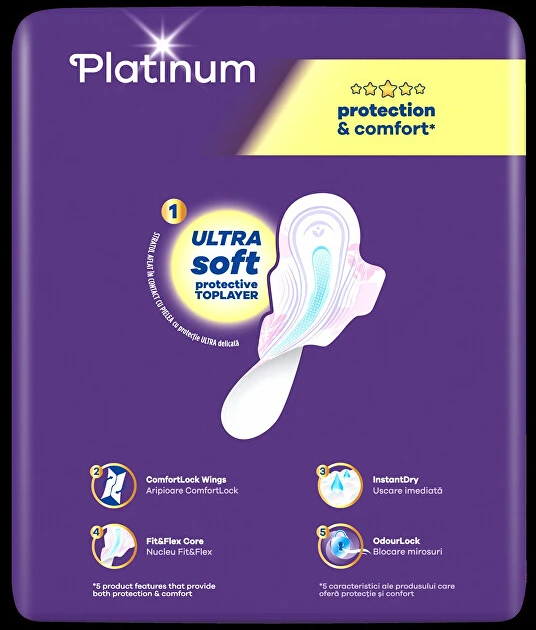 Always Platinum Super Size 2 Higieniniai Paketai su Sparneliais, 42 vnt.