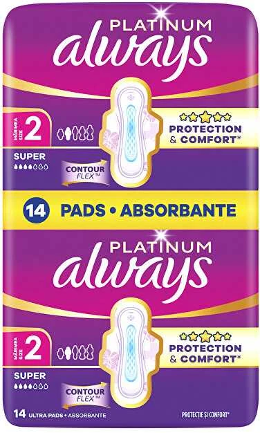 Higieniniai paketai ALWAYS Platinum Super, 14vnt.