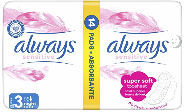 Higieniniai paketai ALWAYS Ultra Sensitive Night, 14 vnt.