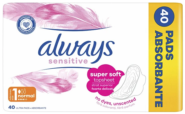 Higieniniai paketai ALWAYS Ultra Sensitive Quattro, 40 vnt.