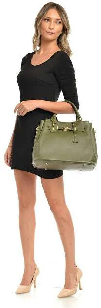 Anna Luchini Women's leather handbag AL 1762 Verde