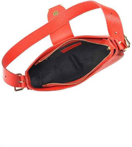 Anna Luchini Moteriška odinė rankinė Banana Bag AL1912T Rosso