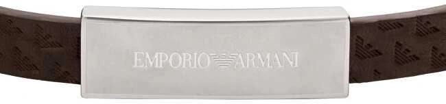 Armani Ruda odinė apyrankė EGS3251040