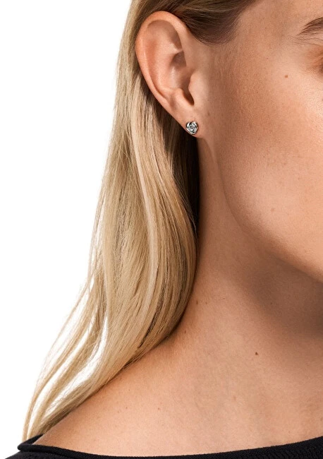 Armani Subtilūs sidabriniai auskarai su akmenimis EG3645040