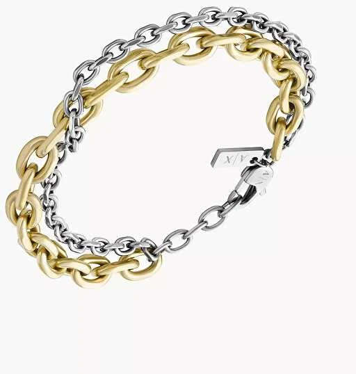 Armani Double steel bracelet for men AXG0162710