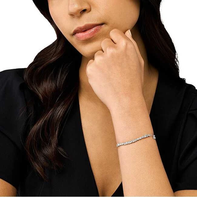Armani Elegantiška sidabrinė apyrankė moterims su cirkoniais EG3605040