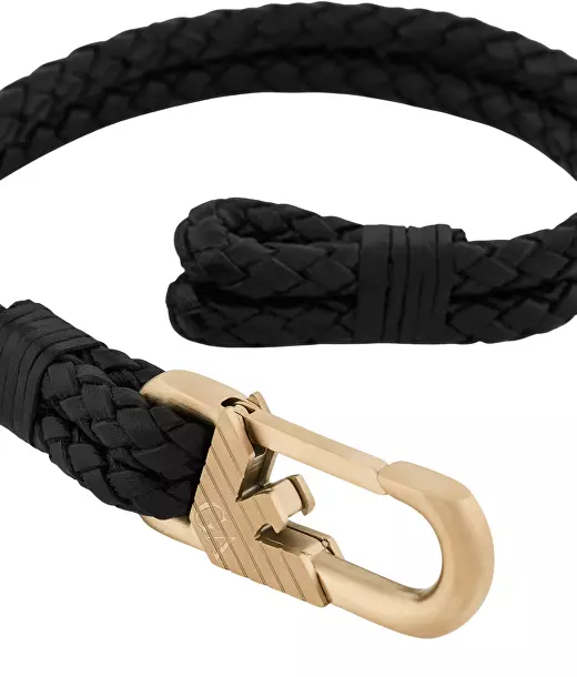 Armani Juoda odinė apyrankė EGS3245710
