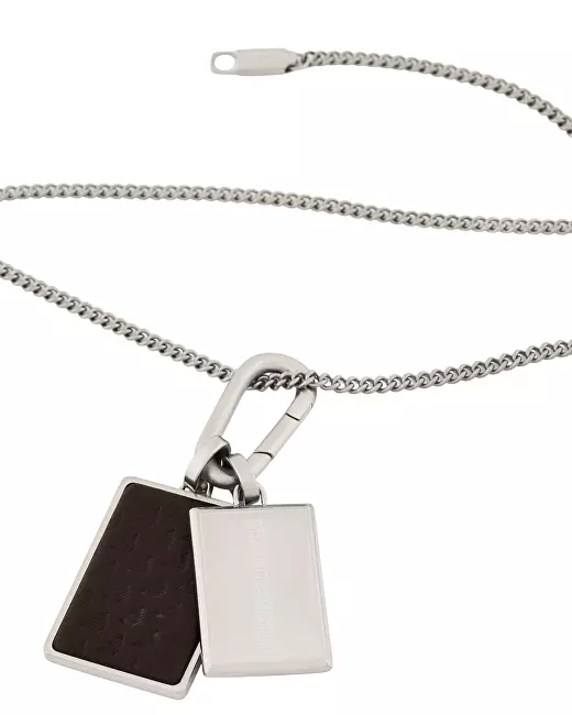 Armani Men's steel pakabukas with dog tag EGS3252040