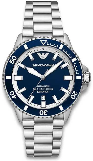 Vyriškas laikrodis EMPORIO ARMANI AR60079 Sea Explorer AUTOMATIC (zi110a) + BOX