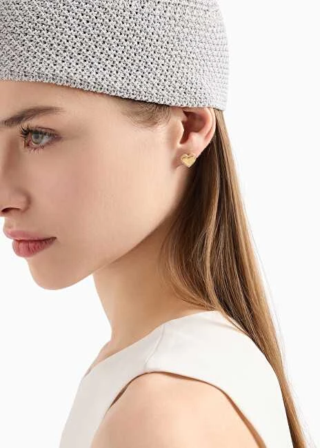 Armani Romantiški auksu padengti auskarai su kubiniu cirkoniu EG3624710