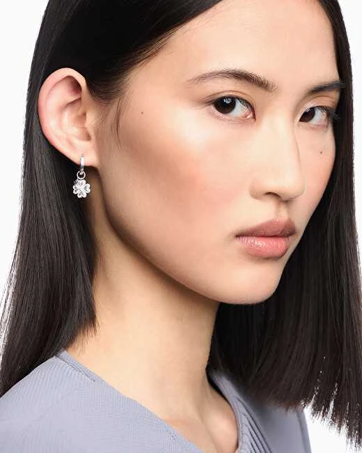Armani Sidabriniai auskarai 2in1 Keturlapis dobilas su cirkoniais EG3608040