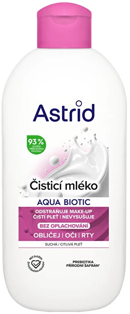 Astrid Aqua Biotic Softening Cleansing Milk Valomasis pienas