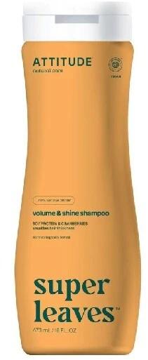 Attitude apimties ir blizgesio suteikiantis šampūnas su sojų baltymais ir spanguolėmis 473 ml