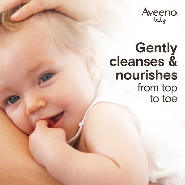 Aveeno Švelnus kūdikių prausiklis kasdienei priežiūrai ir vonios prausimuisi, 400 ml