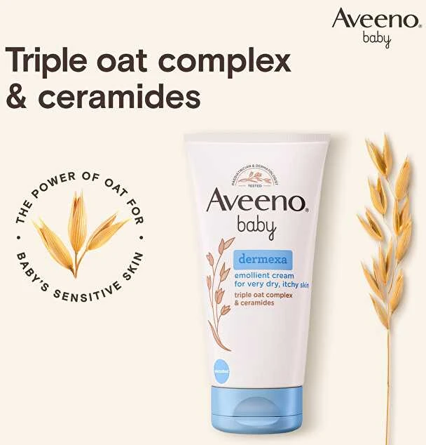 Aveeno Kūdikių minkštinamasis Dermexa kremas 150 ml