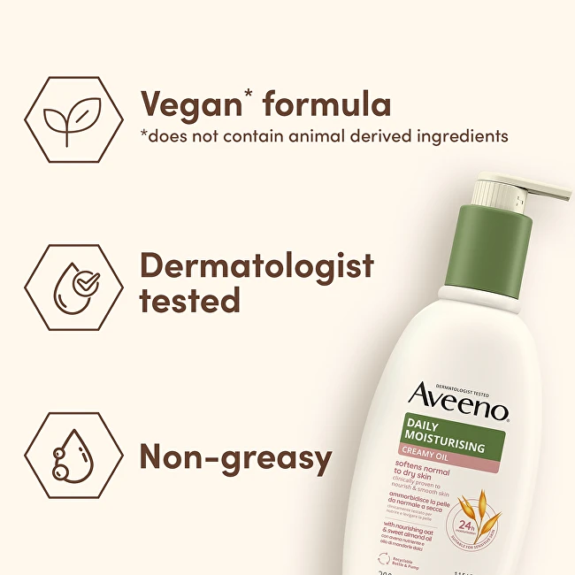 Aveeno Daily Moisturizing Creamy Oil Body Kreminis