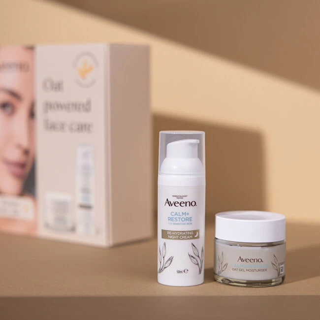 „Aveeno Calm+Restore“ odos priežiūros dovanų rinkinys sausai ir jautriai odai