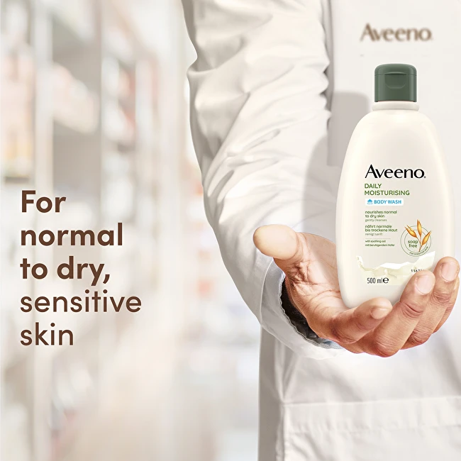 Aveeno Daily Moisturising Dušo želė (Kūno prausiklis) 500 ml