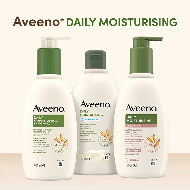 Aveeno Daily Moisturising Unscented Losjonas kūnui (Lotion) 300 ml