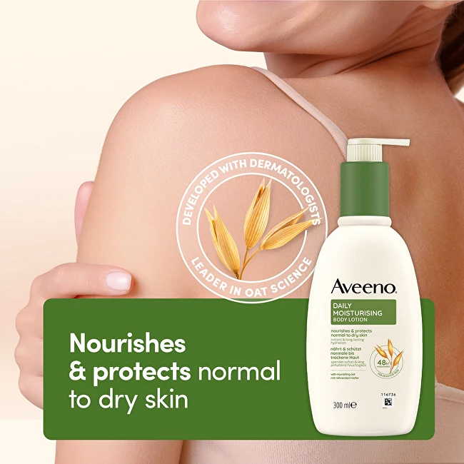 Aveeno Daily Moisturising Unscented Losjonas kūnui (Lotion) 300 ml