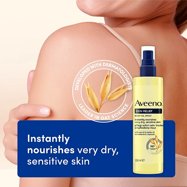 Aveeno Skin Relief Body Oil Purškiklis Body Oil unisex, 200 ml