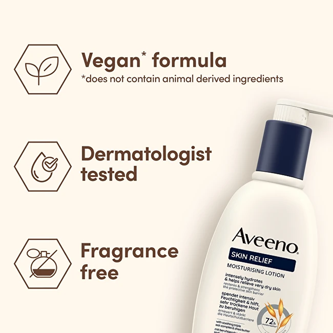 Aveeno Drėkinamasis kūno losjonas be kvepalų Skin Relief (drėkinamasis losjonas) 300 ml