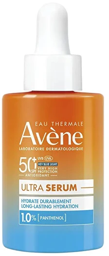 Avène Ultra Serum Long Lasting Hydration SPF 50+ drėkinamasis veido serumas, 30 ml