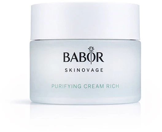 Babor Skinovage Purifying Kreminis Rich praturtintas veido kremas riebiai odai, 50 ml