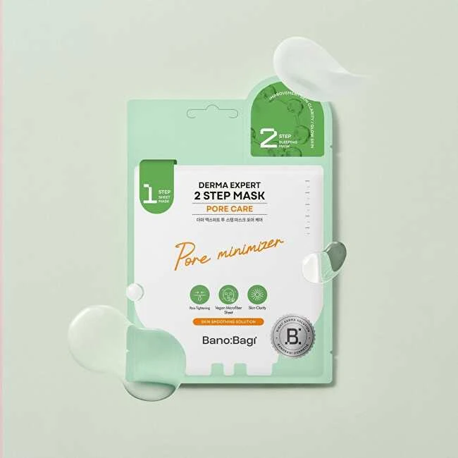 Banobagi Dvifazė kaukė išsiplėtusioms poroms mažinti „Derma Expert Pore Care“ (2 žingsnių kaukė) 25+2 g
