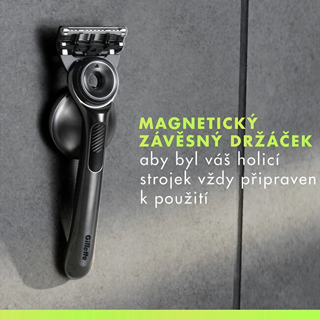 Gillette Labs Skustuvas Vyrams, 1 Skutimosi Galvučių, Sieninis Laikiklis