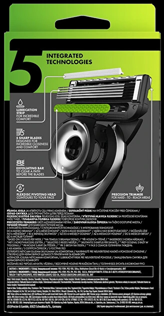 Gillette Labs Skustuvas Vyrams + 3 skutimosi galvutės, magnetinis stovas