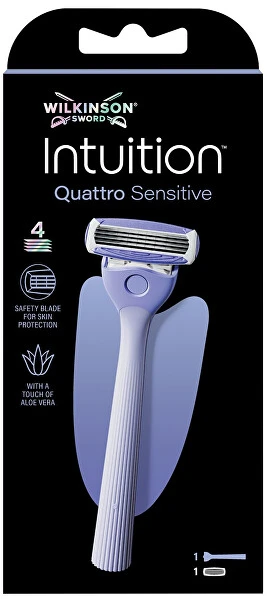 Barzdaskutė Wilkinson Sword Wilkinson Intuition Quattro Sensitive 4 ašmenų skustuvas