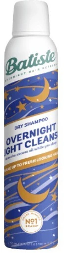 Batiste Overnight Light Cleanse Sausas šampūnas sausas šampūnas, 200 ml