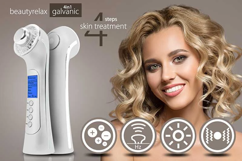 „BeautyRelax“ galvaninis odos lygintuvas 4 viename su fotonų terapija BR-1150W