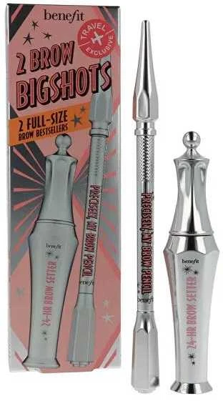Benefit 2 Brow Bigshots Duo Set antakių priežiūros rinkinys (Precisely, My Brow pieštukas 4 Warm Deep Brown 0,08 g + 24H Brow Setter antakių gelis, 7 ml)
