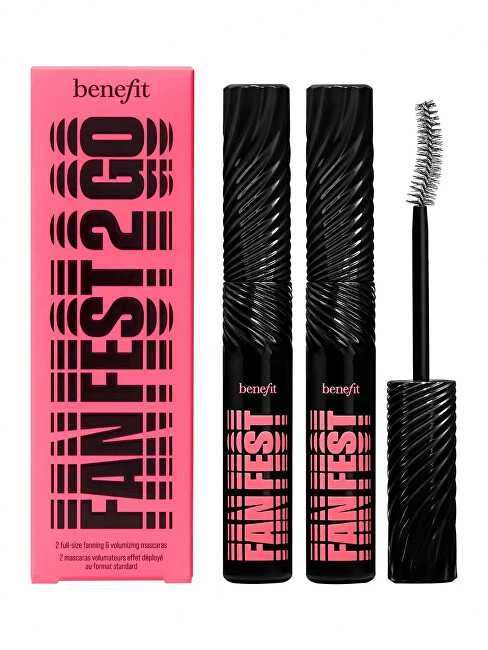 Benefit Fan Fest Fanning & Volumizing Blakstienų tušas Duo Set blakstienų tušų rinkinys, 2x 8.5 g