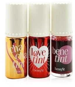 Benefit Lip Tints to Love Set lūpų ir skruostų dažų rinkinys, 3 x 6 ml
