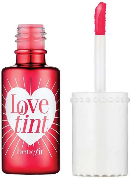 Benefit Lovetint Fiery-Raudona Tinted Lip & Cheek Stain lūpų ir skruostų dažai, 6 ml