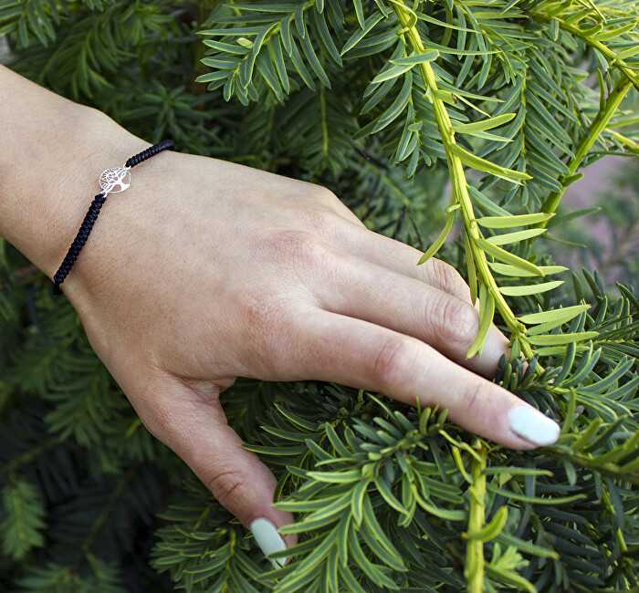 Beneto Exclusive Juodas cord bracelet Tree of Life AGB535