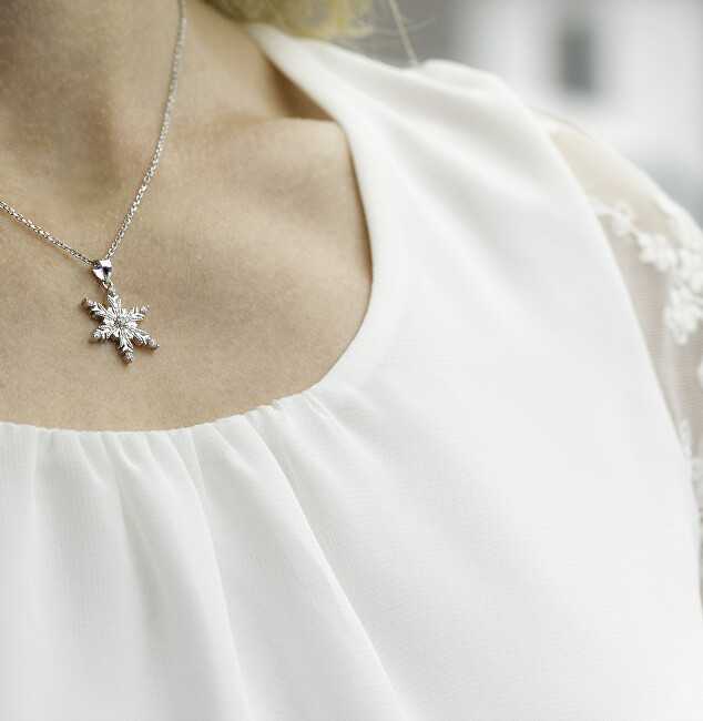 Beneto Design sidabrinis pendant Snowflake AGH681