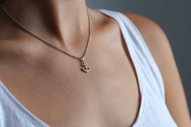 Beneto Benetto Fashion sidabrinis pakabukas Anchor AGH233