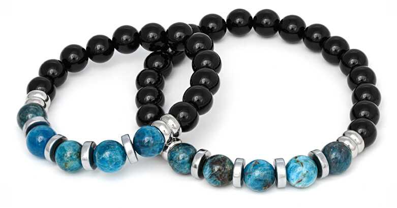 Agato Mineral bracelet for father and son MINK137/SET