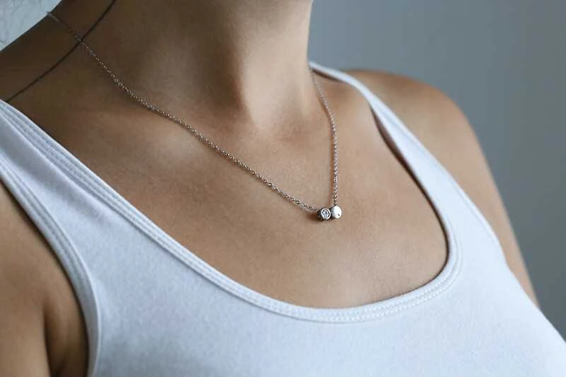 Beneto Fine sidabrinis pakabukas with zircons AGS867 / 47