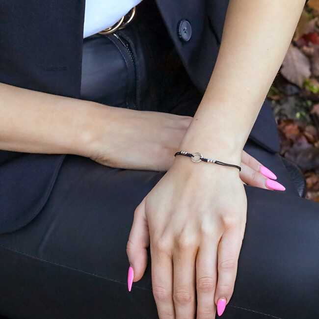 Beneto Exclusive Cord bracelet with ring AGB377